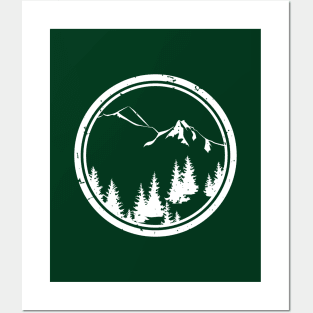 Mountain forest Posters and Art